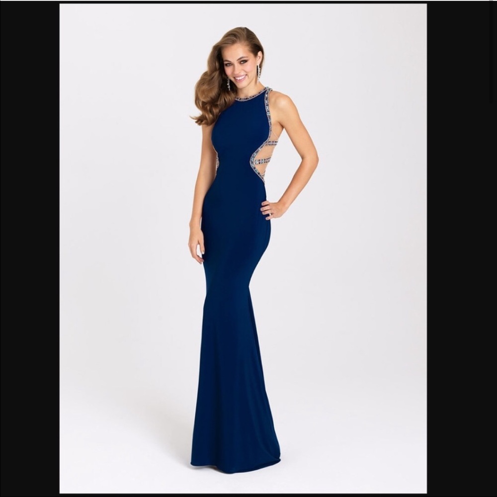 Madison James Prom Dress Navy sz 4
